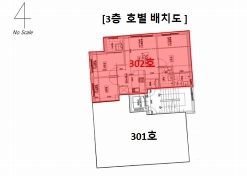 2024타경108942 경기도 안양시 만안구 병목안로130번길 43, 파인빌 3층 302호 다세대(빌라)[공급18평형] 경매 이미지