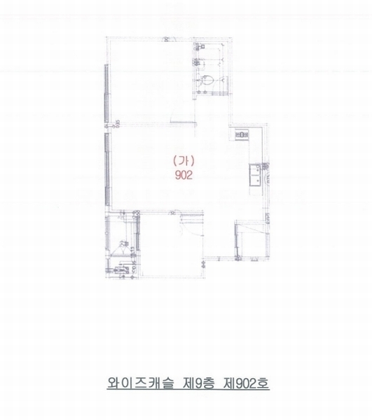 2024타경109037 경기도 군포시 군포로529번길 11, 와이즈캐슬 9층 902호 오피스텔[계약23평형] 경매 이미지