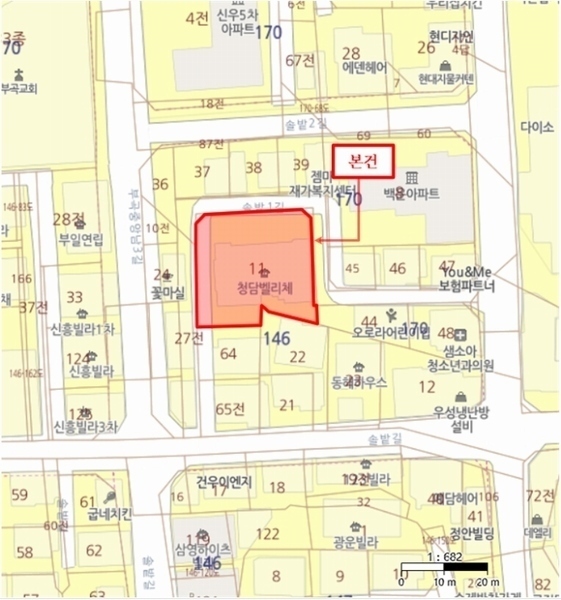 2024타경109587 경기도 의왕시 솔밭1길 14, 청담벨리체2 6층 602호 오피스텔 경매 이미지