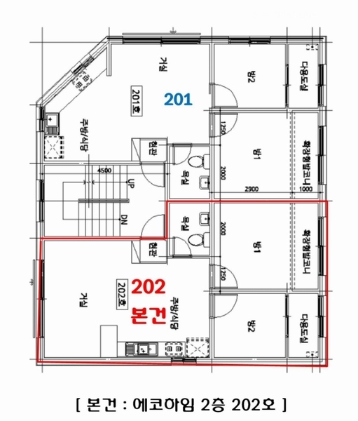 2025타경100327 경기도 안양시 만안구 명학로 32-1, 에코하임 2층 202호 다세대(빌라)[공급17평형] 경매 이미지