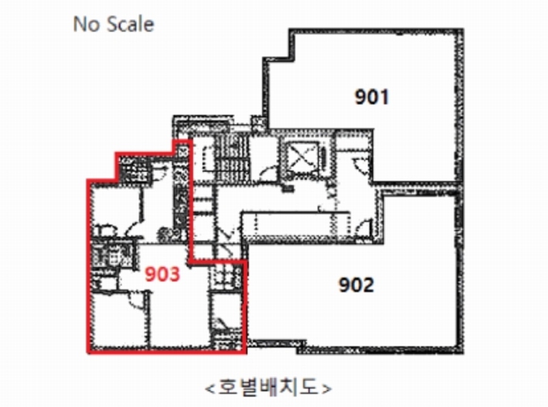 2025타경100769 경기도 안양시 만안구 안양로 180, 안양케이씨씨스위첸 9층 104동 903호 오피스텔[계약37평형] 경매 이미지