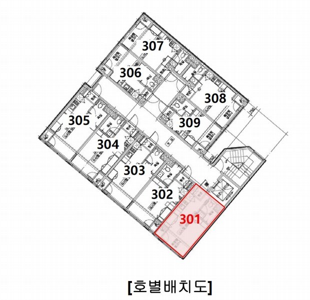 2025타경100918 경기도 안양시 동안구 시민대로137번길 30, 리츠팰리스 3층 301호 아파트[공급7평형] 경매 이미지