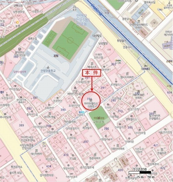 2025타경100935 경기도 안양시 만안구 현충로16번길 26, 아이원팰리스 3층 306호 오피스텔[계약42평형] 경매 이미지