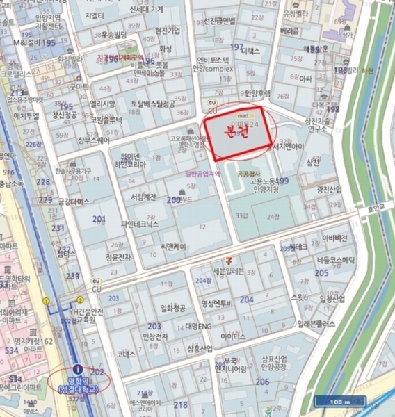 2023타경108518 경기도 안양시 만안구 전파로44번길 57, 두산명학아너비즈타워 1층 125호 근린상가 경매 이미지