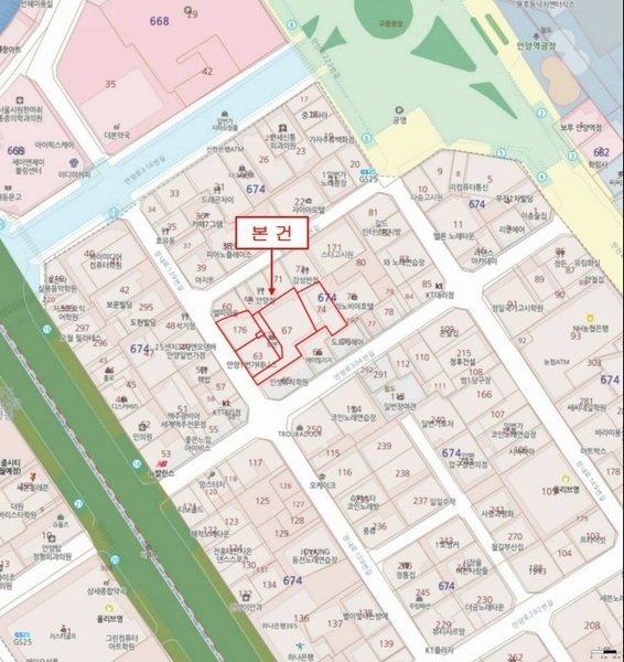 2024타경2297 경기도 안양시 만안구 안양동 674-62 근린상가 경매 이미지