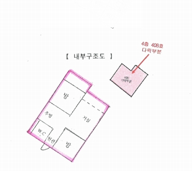 2024타경108157 경기도 안양시 동안구 동편로183번길 76, 강남프린스빌딩 4층 408호 다세대(빌라)[공급17평형] 경매 이미지