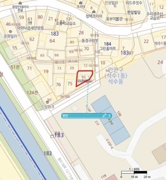 2024타경108706 경기도 안양시 만안구 석수동 183-95 주택 경매 이미지