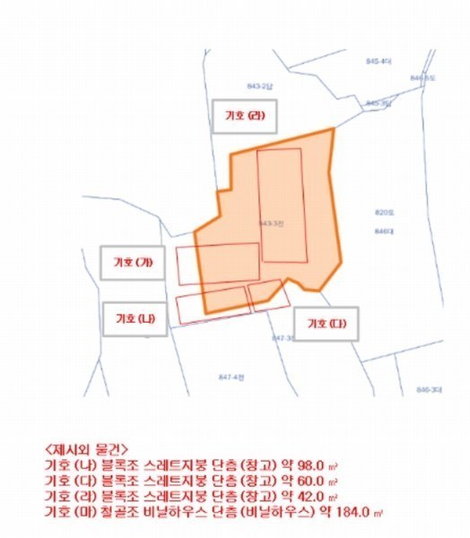 2024타경109662 경기도 안양시 동안구 호계동 843-3 농지 경매 이미지