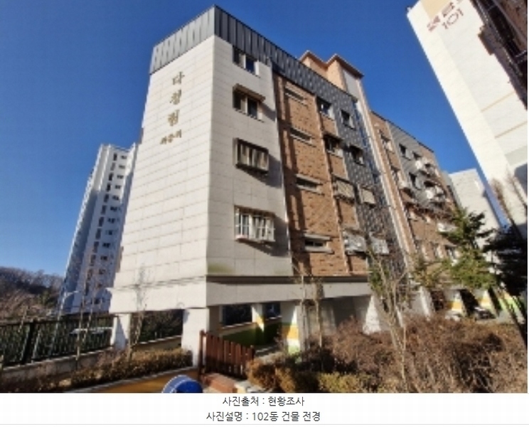 2024타경110440 경기도 안양시 만안구 삼봉로 67, 다청림카운티 102동 5층 501호 다세대(빌라)[공급21평형] 경매 이미지