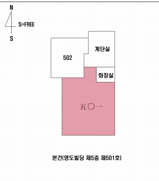 2025타경106 경상북도 포항시 남구 포스코대로 148, 영도빌딩 5층 501호 근린상가 경매 이미지
