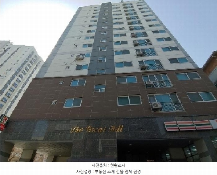 2025타경100852 경기도 군포시 군포로565번길 3, 더그레이트힐 13층 1303호 오피스텔[계약18평형] 경매 이미지