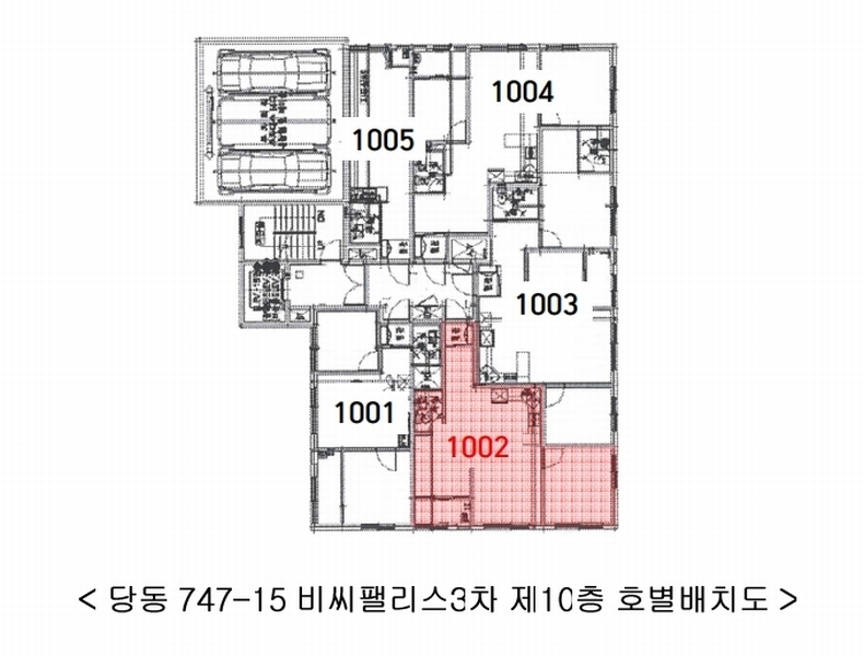 2025타경100862 경기도 군포시 군포로580번길 28, 비씨팰리스3차 10층 1002호 오피스텔[계약20평형] 경매 이미지