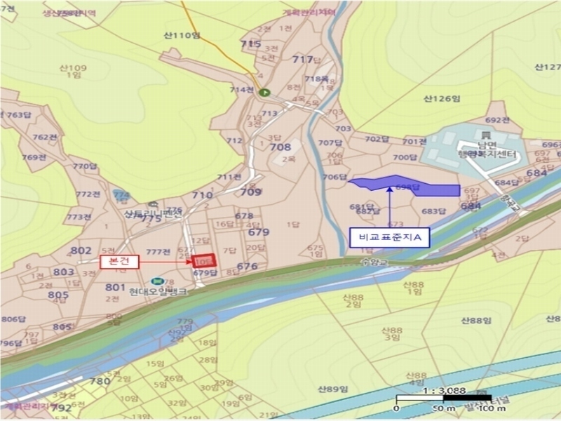 2024타경3189 강원특별자치도 춘천시 남면 발산리 679-10 농지 경매 이미지