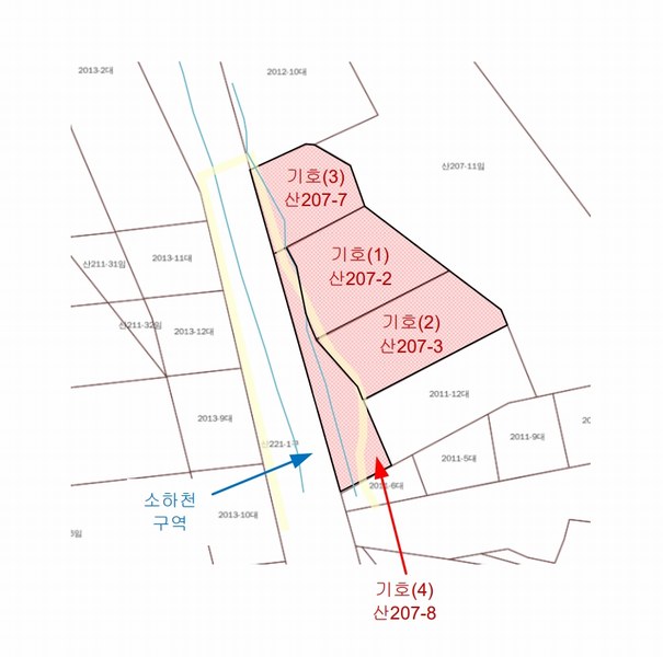 2025타경1449 강원특별자치도 홍천군 영귀미면 노천리 산207-2 임야 경매 이미지
