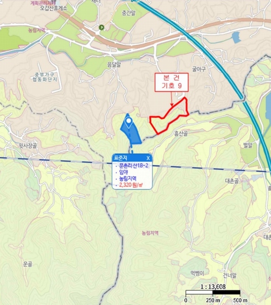 2025타경1654 충청북도 음성군 감곡면 문촌리 산25-1 임야 경매 이미지