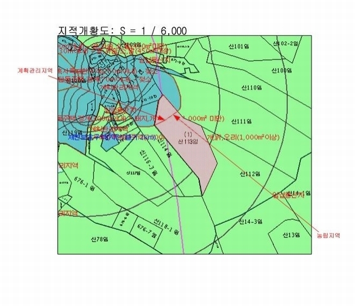 2025타경50267 강원특별자치도 홍천군 홍천읍 와동리 산113 임야 경매 이미지
