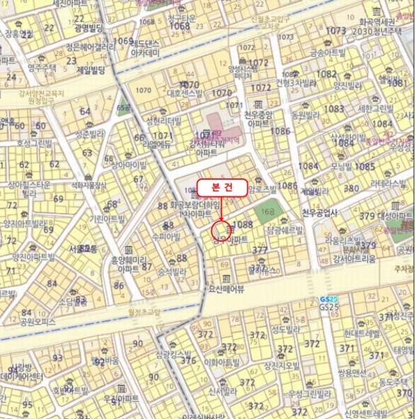 2025타경8716 서울특별시 강서구 화곡동 1088-6 다세대(빌라) 경매 이미지