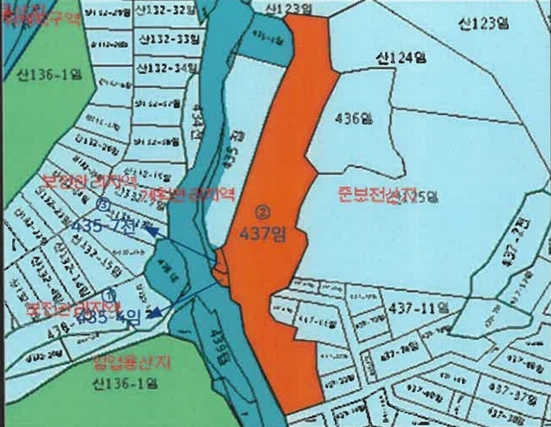 2025타경50824 강원특별자치도 춘천시 남산면 강촌리 435-4 임야 경매 이미지