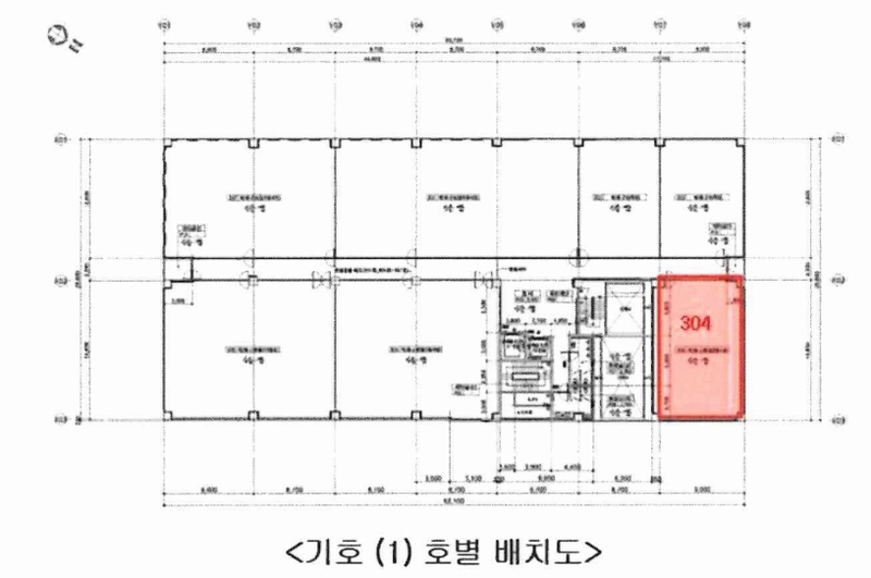 2025타경50857 충청북도 청주시 상당구 중고개로141번길 13-16, 근린생활시설 3층 304호 근린상가 경매 이미지