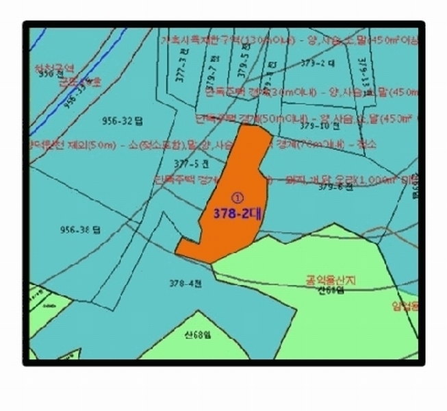 2025타경50912 강원특별자치도 홍천군 화촌면 야시대리 378-2 대지 경매 이미지