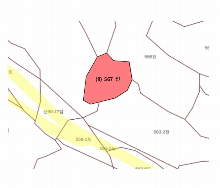2023타경1643 강원특별자치도 춘천시 남면 박암리 567 농지 경매 이미지