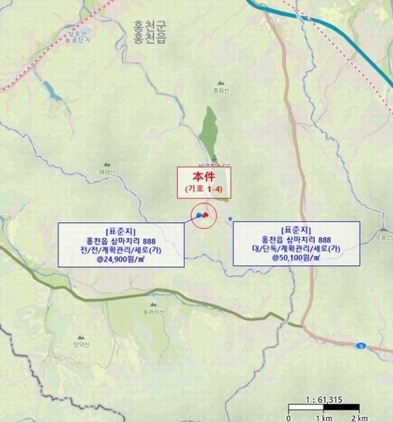 2024타경2209 강원특별자치도 홍천군 홍천읍 삼마치리 879-2 근린주택 경매 이미지