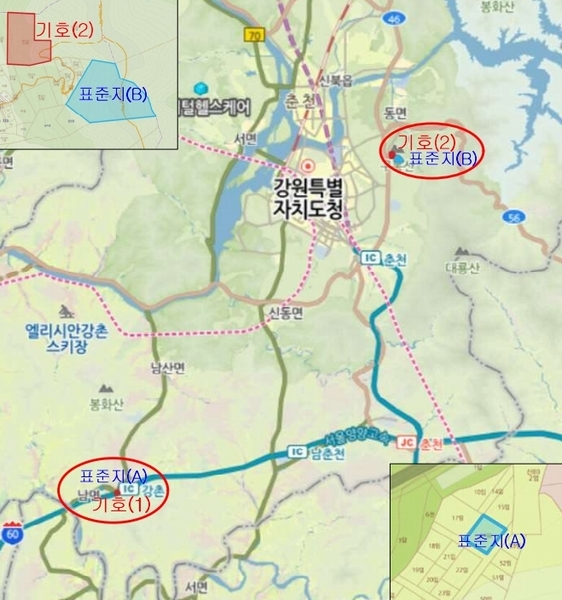 2024타경54866 강원특별자치도 춘천시 동면 만천리 산122-23 임야 경매 이미지