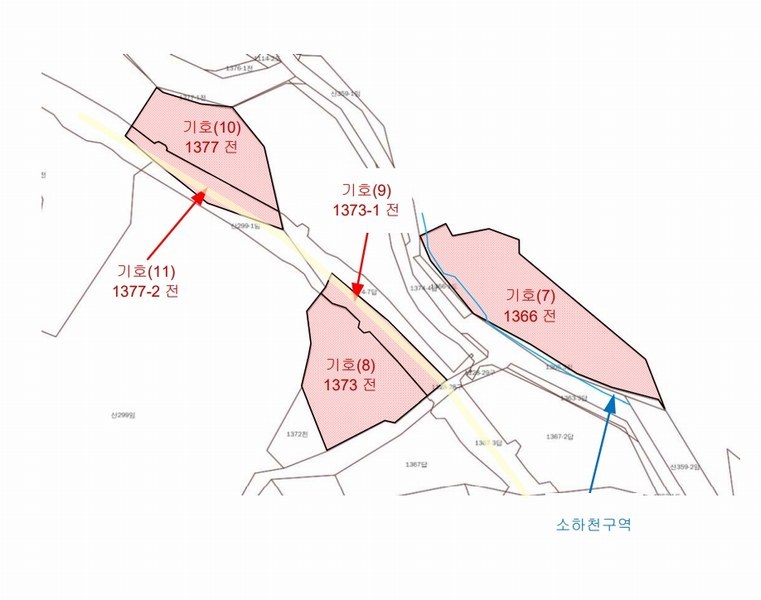 2025타경1388 강원특별자치도 인제군 북면 월학리 1366 농지 경매 이미지