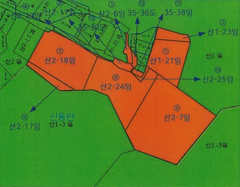 2025타경1425 강원특별자치도 춘천시 퇴계동 산1-21 임야 경매 이미지