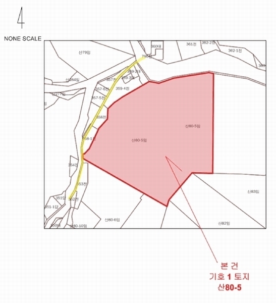 2025타경50502 강원특별자치도 춘천시 서면 덕두원리 산80-5 임야 경매 이미지