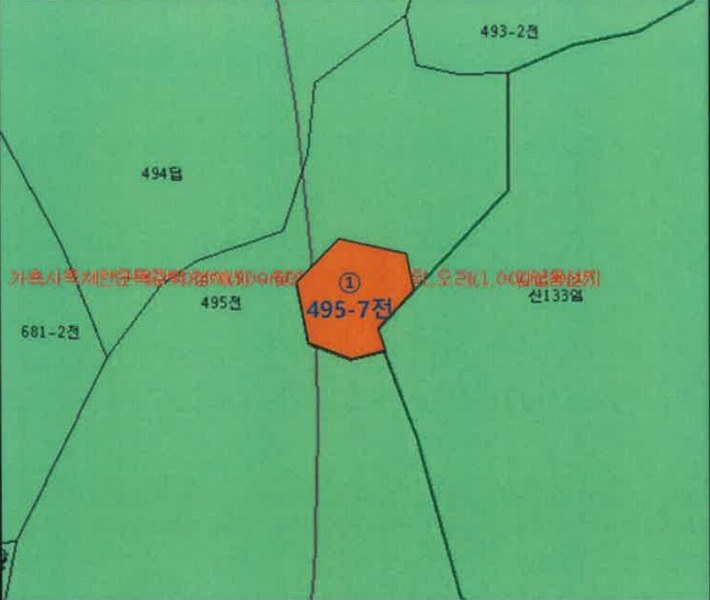 2025타경50733 강원특별자치도 홍천군 북방면 구만리 495-7 농지 경매 이미지