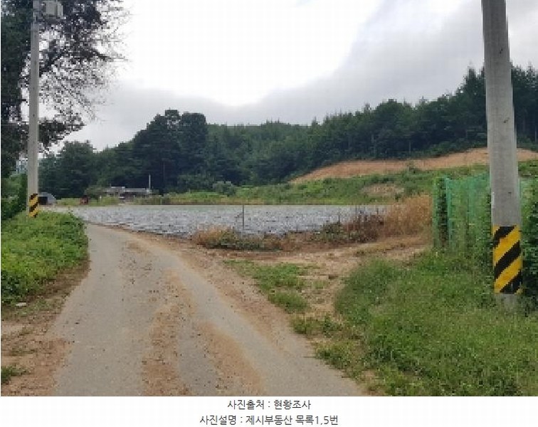 2025타경50749 강원특별자치도 홍천군 내면 율전리 1657-2 농지 경매 이미지