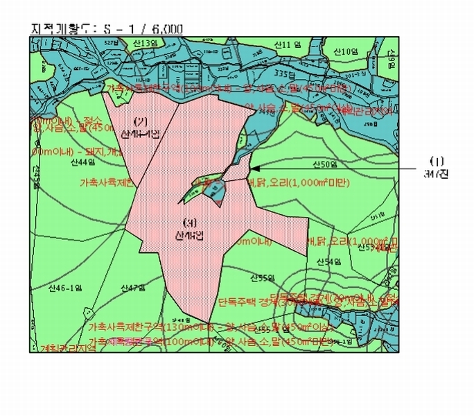 2025타경50874 강원특별자치도 홍천군 남면 화전리 347 임야 경매 이미지