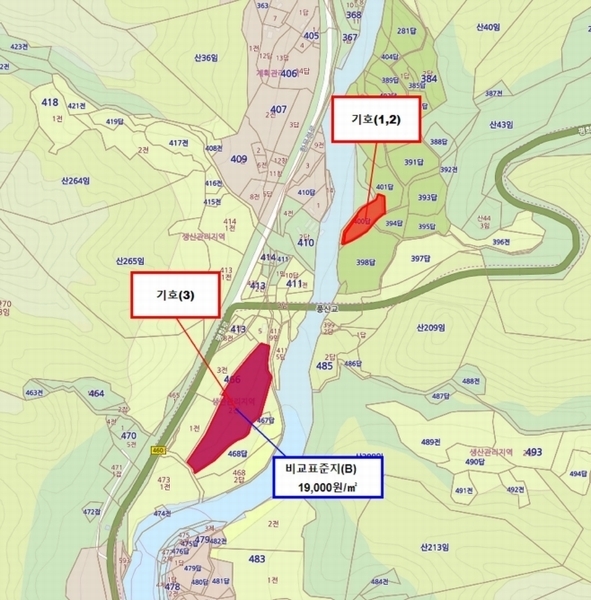 2025타경1883 강원특별자치도 화천군 화천읍 풍산리 466-2 농지 경매 이미지