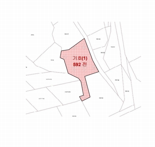 2025타경50834 강원특별자치도 춘천시 신동면 증리 592 농지 경매 이미지