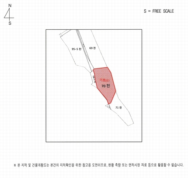 2025타경30648 강원특별자치도 삼척시 성남동 70 농지 경매 이미지