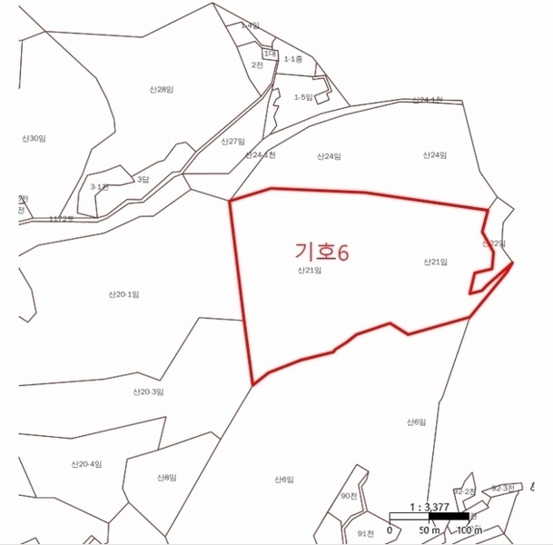 2024타경1759 강원특별자치도 강릉시 왕산면 도마리 산21 임야 경매 이미지