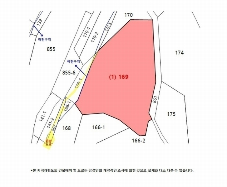 2024타경54104 강원특별자치도 강릉시 강동면 임곡리 169 농지 경매 이미지