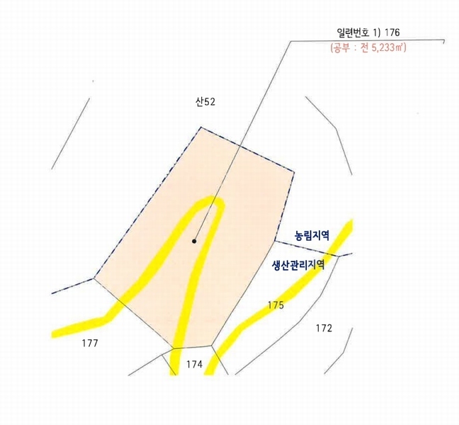 2024타경54814 강원특별자치도 삼척시 노곡면 주지리 176 농지 경매 이미지