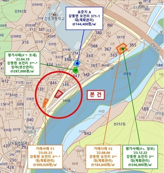 2024타경54845 강원특별자치도 강릉시 강동면 모전리 345-1 근린주택 경매 이미지