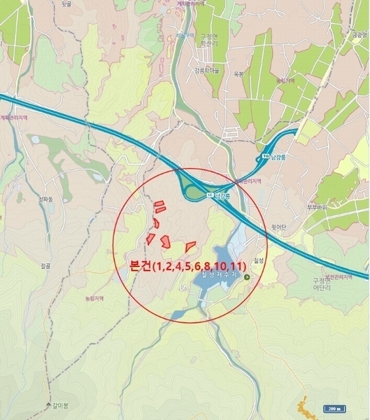 2024타경54937 강원특별자치도 강릉시 구정면 어단리 1033 임야 경매 이미지