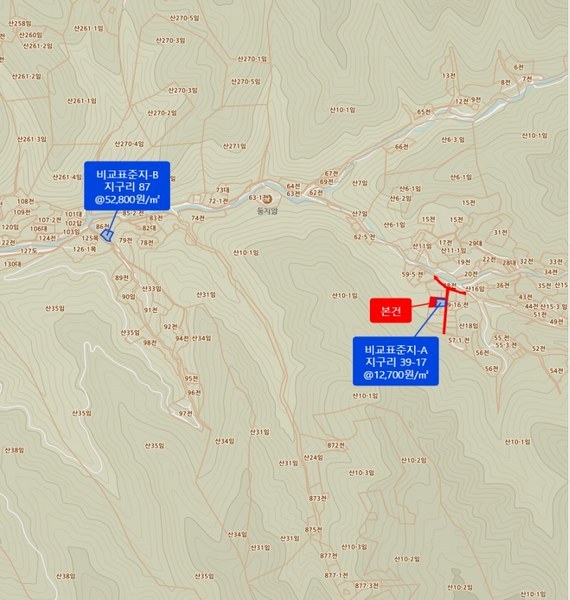 2025타경176 강원특별자치도 횡성군 안흥면 지구리 39-2 농지 경매 이미지