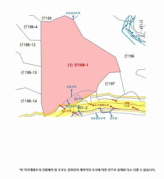 2025타경30105 강원특별자치도 강릉시 연곡면 퇴곡리 산198-1 임야 경매 이미지