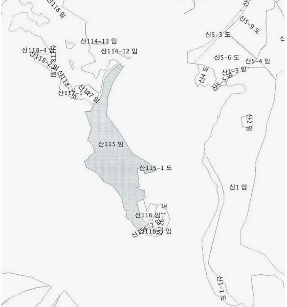 2025타경30273 강원특별자치도 삼척시 원덕읍 옥원리 산115 임야 경매 이미지