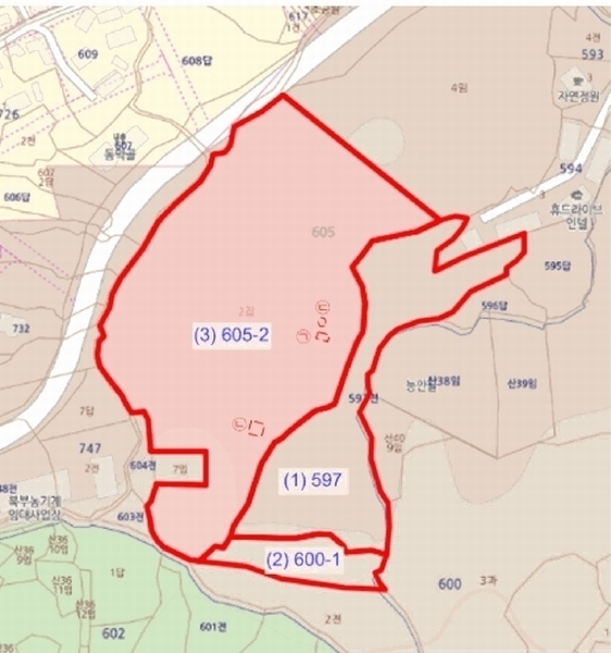 2025타경30490 충청북도 충주시 앙성면 능암리 597 잡종지 경매 이미지