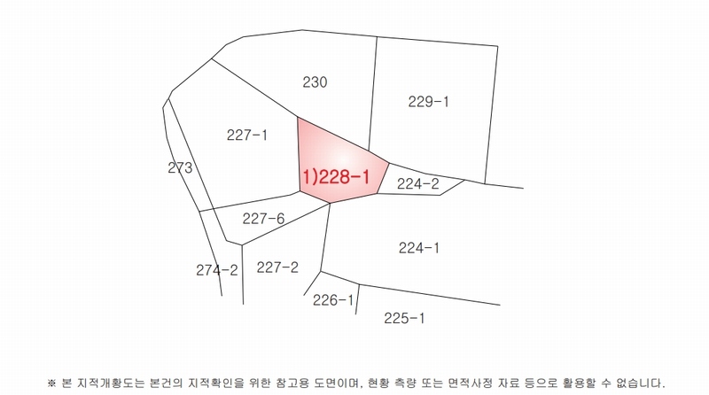 2024타경54708 강원특별자치도 삼척시 원덕읍 월천리 228-1 농지 경매 이미지