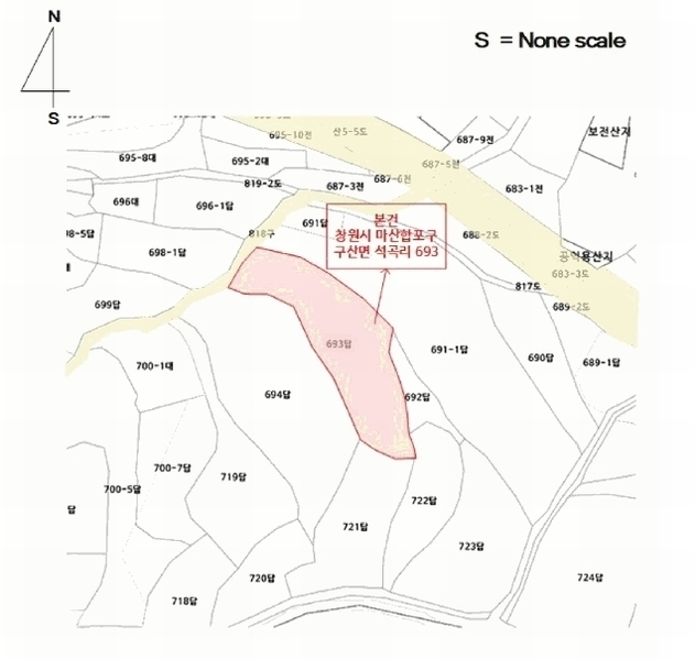 2025타경281 경상남도 창원시 마산합포구 구산면 석곡리 693 농지 경매 이미지
