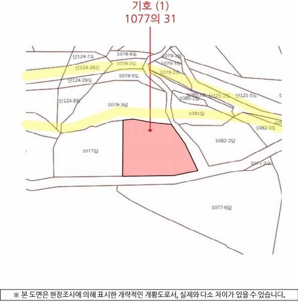 2025타경30242 경상남도 남해군 서면 정포리 1077-31 농지 경매 이미지