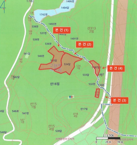 2025타경30784 경상남도 남해군 설천면 덕신리 1487 농지 경매 이미지