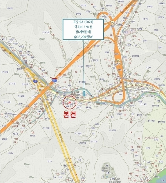 2024타경2854 강원특별자치도 횡성군 횡성읍 학곡리 389-2 농지 경매 이미지